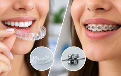 invisalign and fixed braces image